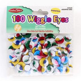 img 2 attached to Creative Arts by Charles Leonard Wiggle Eyes: 100/Bag, Assorted Sizes and Colors (64520)