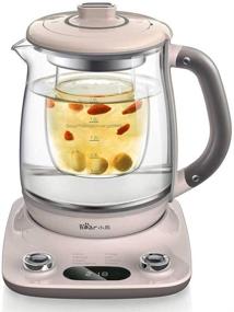 img 4 attached to 🐻 Premium Pink Bear YSH-C18R1 Health-Care Beverage Tea Maker: Durable Stainless Steel & Glass, 8-in-1 Programmable, 4 Temperature Settings, 1.8L Capacity