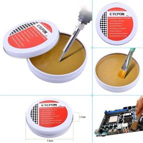 img 1 attached to 🔧 ETEPON 3-In-1 Soldering Tool Accessories: Wire Cutter Pliers, Solder Flux Paste, Tip Cleaner (Pack of 3)