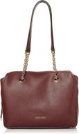 calvin klein hailey compartment satchel women's handbags & wallets in satchels logo