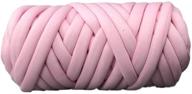 🧶 super chunky cotton yarn: ideal for diy handmade blankets - giant bulky & vegan yarn, arm knitting, 1000g supre large size logo