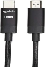 img 2 attached to 🔌 High-speed, 4K HDMI Cable - Amazon Basics Premium-Certified Braided (18Gbps, 15ft)