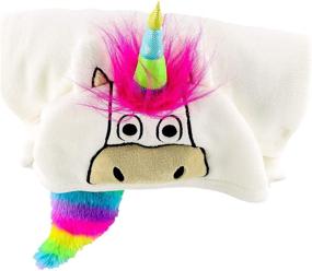 img 3 attached to 🦄 Cozy Unicorn Blanket Hoodie for Kids - Soft, Wearable Kids' Hooded Blanket