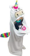 🦄 cozy unicorn blanket hoodie for kids - soft, wearable kids' hooded blanket logo