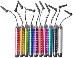 img 3 attached to 🖊️ IC ICLOVER 10pcs Bling Retractable Stylus Pens: Enhance Your Touch Screen Experience on iPhone 13/12/11/PRO/Pro Max/X/XS MAX, iPad, iPod, Samsung, Android Phone, Kindle, Tablet PC, and More