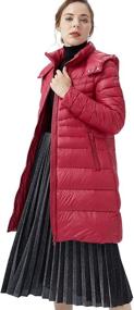 img 4 attached to 🧥 Stylish and Practical: Orolay Women's Lightweight Down Coat Packable Fashion Jacket with Stand Collar