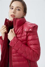 img 1 attached to 🧥 Stylish and Practical: Orolay Women's Lightweight Down Coat Packable Fashion Jacket with Stand Collar