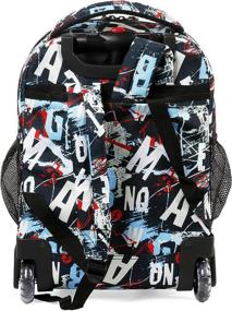 img 1 attached to 🌎 World New York Rolling Backpack: Stylish and Versatile Casual Daypacks