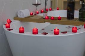 img 2 attached to 🕯️ LANKER Pack of 12 Flameless LED Tea Lights Candles - Flickering, Long-Lasting Battery-Operated Electronic Fake Candles – Ideal Decorations for Wedding, Christmas, Halloween, and Festival Celebrations (Red)