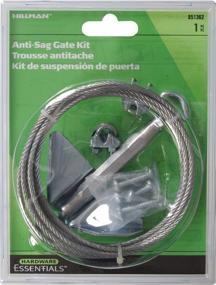 img 3 attached to HARDWARE ESSENTIALS 851362 Anti-Sag Gate Kit: Premium Steel, Zinc Plated, 7ft - Ideal for Interior and Exterior Gates