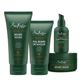 img 2 attached to 🧔 Shea Moisture Complete Beard Kit: All-Natural Ingredients, Maracuja Oil & Shea Butter for Optimal Beard Care, Including Beard Balm, Conditioning Oil, Wash, Detangler, and Gift Box