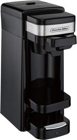 img 3 attached to Convenient Proctor Silex Single Serve Coffee Maker for K-Cup Pods or Grounds, Includes Travel Mug (49969)