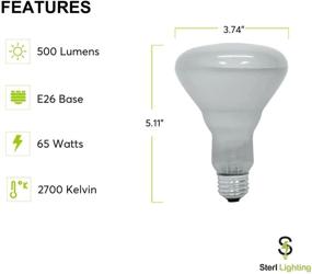 img 1 attached to Высокоэффективная лампа со светоотражающим колпачком 65BR30 среднего размера для помещений: длительное освещение.