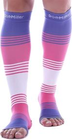 img 4 attached to 🧦 Doc Miller Premium Open Toe Compression Socks Dress Series: Effective Support and Style in 1 Pair 20-30mmHg