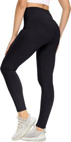 img 4 attached to 👖 NexiEpoch High Waisted Leggings for Women: No-See-Through, Buttery Soft Printed Pants for Yoga, Workout, and Running