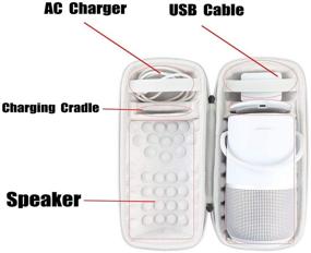 img 1 attached to Замена жесткого чехла для портативной домашней Bluetooth-колонки Bose (серебристо-серый) от Khanka