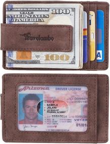 img 2 attached to 🧳 Travelambo Minimalist Pocket Wallet with RFID Blocking for Men - Ideal Card Cases, Money Organizers and Accessories