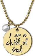 🙏 baptism gifts for godchild: christian necklace for women & girls with bible verse, perfect religious & first communion gift, ideal for goddaughter & daughter, i am a child of god necklace – baby shower gifts logo