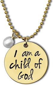 img 4 attached to 🙏 Baptism Gifts for Godchild: Christian Necklace for Women & Girls with Bible Verse, Perfect Religious & First Communion Gift, Ideal for Goddaughter & Daughter, I am a Child of God Necklace – Baby Shower Gifts