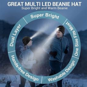 img 3 attached to Beanie Hat Light Mens Gifts