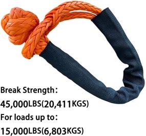 img 2 attached to 🔒 Ultra-strong XSTRAP Synthetic Soft Shackles (45,000lbs Breaking Strength) - Ideal for Sailing, SUVs, Trucks, and ATV Recoveries - 2-Pack with Bonus Sleeves