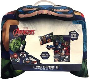 img 1 attached to 🦸 Marvel Avengers Assemble Plush Sleepover Set: Comfortable, Fun, and Stylish!