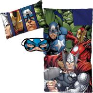 🦸 marvel avengers assemble plush sleepover set: comfortable, fun, and stylish! logo