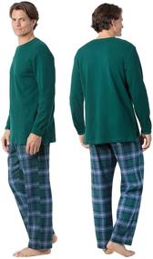 img 3 attached to 👕 Cozy up in Style with PajamaGram Men's Flannel Pajamas Sets - Men's Clothing at its Finest