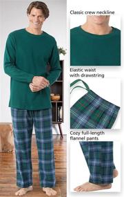 img 1 attached to 👕 Cozy up in Style with PajamaGram Men's Flannel Pajamas Sets - Men's Clothing at its Finest