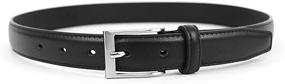 img 2 attached to 👦 Classic and Stylish Boys Genuine Leather Black Belt by Umo Lorenzo