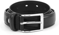 👦 classic and stylish boys genuine leather black belt by umo lorenzo logo