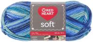 red heart soft yarn in beautiful seaglass color: a nurturing and luxurious choice logo