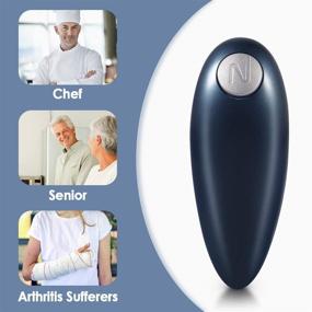 img 1 attached to 🔌 Smooth Edge Electric Hands Free Can Opener for All Sizes - Ideal Gift for Housewives & Seniors with Arthritis