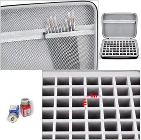 img 2 attached to Testors Paint Storage Case: Holds 60 Bottles & 9 Fine Detail Miniatures Paint Brushes