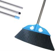 🧹 yonill long handle indoor dust broom - angle broom for soft sweeping and hardwood floor cleaning inside house and kitchen logo
