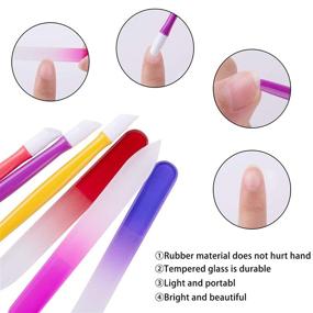 img 3 attached to BQTQ Cuticle Plastic Rainbow Manicure