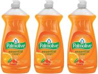 🍊 palmolive essential clean dishwashing liquid value pack, orange tangerine - 3 pack, 28 fl oz / 828 ml - long-lasting quality and great value! logo