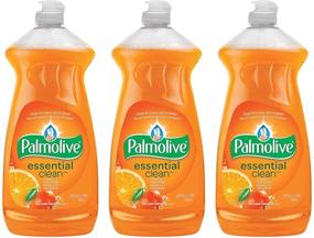 img 1 attached to 🍊 Palmolive Essential Clean Dishwashing Liquid Value Pack, Orange Tangerine - 3 Pack, 28 Fl Oz / 828 mL - Long-lasting Quality and Great Value!