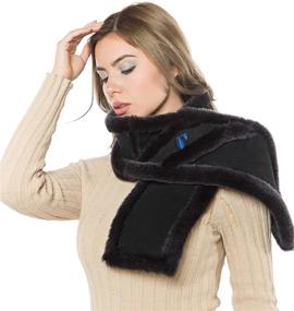 img 1 attached to 🧥 ACQUIT Women's Genuine Sheepskin Shearling Men's Accessories: Luxurious and Stylish Warmth for All Seasons