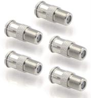 🔌 vce 5-pack f type rg6 male to female quick coaxial cable connector adapter: seamless connectivity for effortless coaxial integration logo