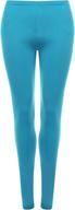 🌊 stylish and comfortable azzaans ankle length leggings in turquoise for girls' clothing logo
