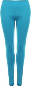img 1 attached to 🌊 Stylish and Comfortable Azzaans Ankle Length Leggings in Turquoise for Girls' Clothing