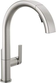 img 4 attached to 💦 Delta Keele Brushed Nickel Kitchen Faucet with Pull Down Sprayer & Magnetic Docking - Spotshield Stainless, 19824LF-SP