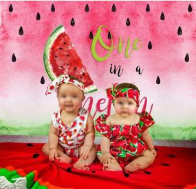 img 3 attached to Watermelon Backdrop Watercolor Photography Background