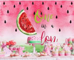img 2 attached to Watermelon Backdrop Watercolor Photography Background