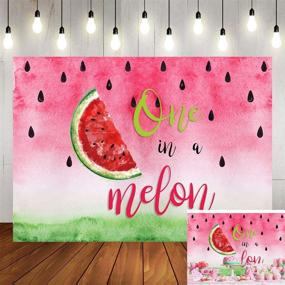 img 4 attached to Watermelon Backdrop Watercolor Photography Background