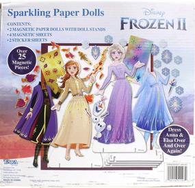 img 3 attached to Frozen 👸 2 Glittery Paper Dolls
