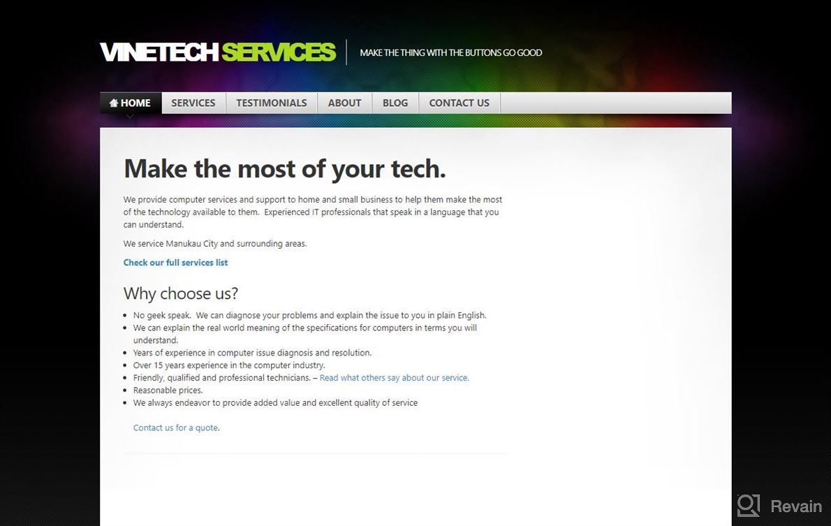 img 1 attached to Vinetech Service review by William Turner