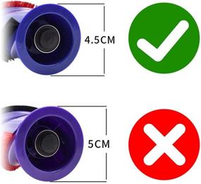 img 3 attached to 🔧 Odashen Roller Brush Roll Bar Replacement for Dyson V6 V7 Cordless Cleaner - Part Number: 966821-01, 966084-01