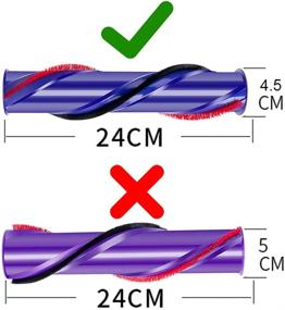 img 1 attached to 🔧 Odashen Roller Brush Roll Bar Replacement for Dyson V6 V7 Cordless Cleaner - Part Number: 966821-01, 966084-01